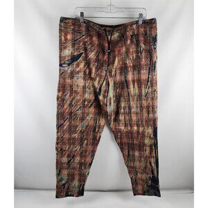 Skidz Pants Mens OS Multi Vintage Tie Dye 1990s Baggy Drawstring Pant